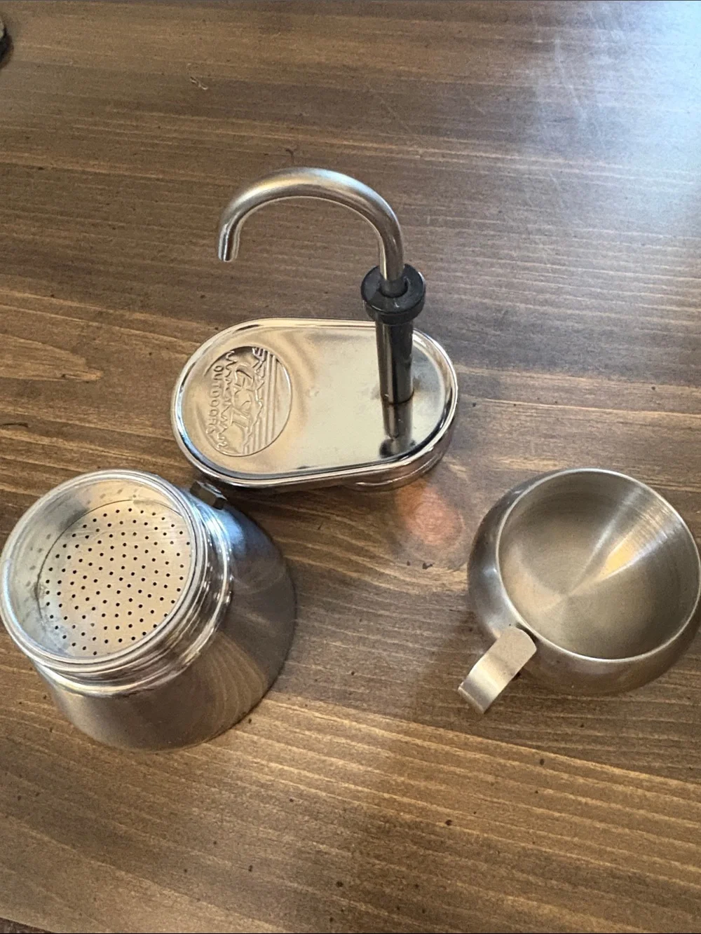 INOX GSI Stainless Steel Espresso Coffee Maker Set - Silver